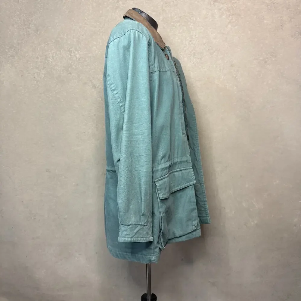Vintage 80s 90s Towne by London Fog Canvas Barn Coat, Size M Chore Jacket